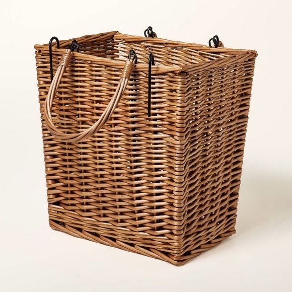Kate Spade x Target Adult Woven Bicycle Basket Natural NWT - Picture 7 of 12